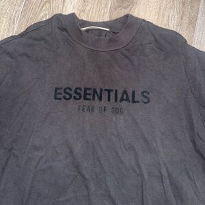 Fear of God Essentials Black T-Shirt Dress